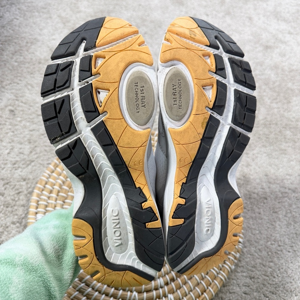 Vionic Women’s Tokyo Fitness Sneakers Walking Shoes Comfort in Yellow White 9 - Picture 11 of 12